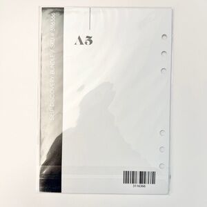 Cloth & Paper A5 planner inserts SELF DISCOVERY. ring hole punch.